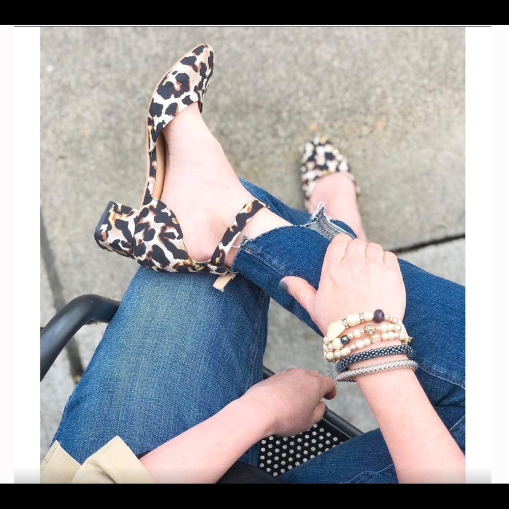 CAbi “Kiki” Leopard print Heels, size 8